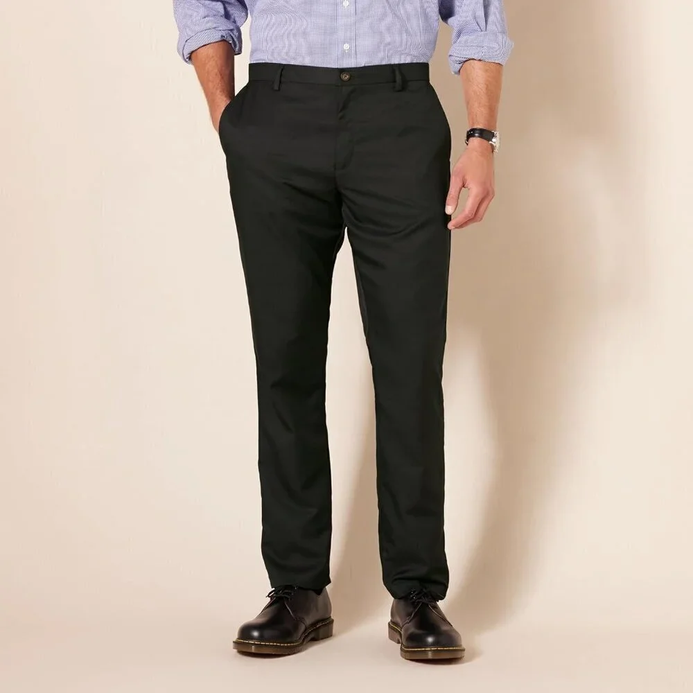 Men's Slim-Fit Flat-Front Dress Pant